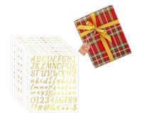Cadeau Enveloppé pour Zayookey 10 Feuilles Autocollants d’Alphabet Lettre Chiffre Auto-Adhésifs en Vinyle de Alphabet Numéros de Boîte aux Lettres Autocollants Stickers pour Scrapbooking(Gold G)