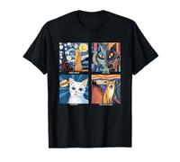 Cadeau esthétique pour Les Amateurs de Chats artistiques et d'histoire de l'art T-Shirt