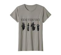 Cadeau esthétique Veni Vedi Vici T-Shirt, Femme, Ardoise, L