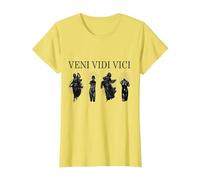 Cadeau esthétique Veni Vedi Vici T-Shirt, Femme, Citron, M