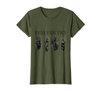 Cadeau esthétique Veni Vedi Vici T-Shirt, Femme, Olive, L