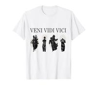 Cadeau esthétique Veni Vedi Vici T-Shirt, Homme, Blanc, 5XL