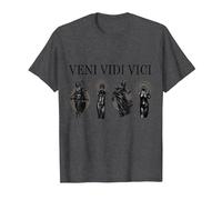 Cadeau esthétique Veni Vedi Vici T-Shirt, Homme, Chiné Foncé, 4XL