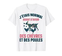Cadeau fan des chèvres et des poules humour femme enfant T-Shirt