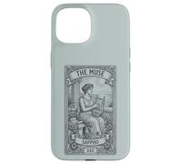 Cadeau féministe, poète Grec Sappho Bookish Dark Academia Coque pour iPhone 15