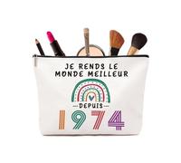 Cadeau Femme 51 Ans, 51 Ans Anniversaire Femme Trousse Maquillage, Cadeau 51 Ans Femme Personnalisé, Idée Cadeau 51 Ans Femme
