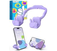 Cadeau Femme Fille Noel Support Telephone: Idee Cadeau pour Garcon Homme Enfant Ado Porte Telephone Support Téléphone Bureau Geste Yeah Original Maman Mamie Drole Secret Santa Cadeaux Violet 1pc