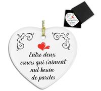 Cadeau Femme Noel Cadeau Saint Valentin pour Femme Idee Cadeau Couple Original Creamic Plaque Couple Cadeaux pour Son Copain Anniversaire Cadeaux pour Sa Copine Cadeaux St Valentin