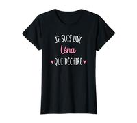 Cadeau Femme Personnalisé Prénom Léna Qui Déchire T-Shirt