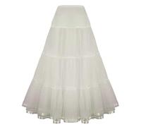 Cadeau Femme-Petticoat Underskirt Retro Vintage 50 Balançoire 1950 Rockabilly Blanc, Noir, Bleu, Rose, Rouge Jupon Long 50 cm, Crinoline froncée Vintage, pour Mariage, mariée, Jupon pour Robe de