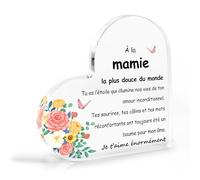 Cadeau Fete des Grand Mere, Cadeau Mamie, Cadeau Grand Mere, Fete des Grands Meres, Bonne Fete Mamie, Idee Cadeau Mamie, Décoration Plaque Acrylique Cadeau pour Mamie Anniversaire Fete des Mamies