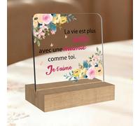 Cadeau Fete des Grand Mere Idee Cadeau Mamie Noel Idee Cadeaux Grand Mere Acrylique Décoration Cadeaux Grand Parent pour Mamie pour Grand Mere Noel Mamie Idée Grand Parents