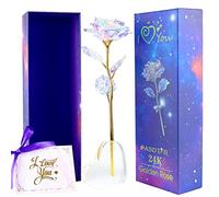 Cadeau Fete des Grand Mere Rose Galaxy Coffret Cadeau Femme Rose Eternelle Cadeau Mamie Maman Grand Mere Soeur Amie Couple Belle Mere Cadeau Anniversaire Femme Mariage Fete des Meres Fleur Eternelle