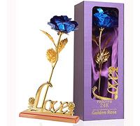 Cadeau Fete des Meres 24K Or Rose Eternelle Cadeau Anniversaire Femme Rose Galaxy Fleur Eternelle Cadeau Maman Mamie Grand Mere Soeur Belle Mere Nounou Couple Copine Amie Anniversaire Mariage Noel