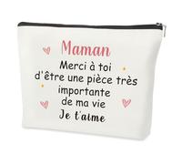 Cadeau Fete des Meres,Anniversaire Merci emerciement Bonne Original Utile RIdee Noel Personnalisé Cadeau pour Maman,Cadeau pour la Fête des Mères Trousse de Maquillage