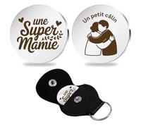 Cadeau Fete des Meres,Cadeau Mamie,Cadeau Grand Mere,Cadeau pour Mamie,Cadeaux Mamie,Cadeau pour Ca Mamie,Cadeaux pour Mamie,Mamie Cadeau,Cadeau Mamie,Un Petit Câlin Porte Clef,Cadeaux Mamie Noel