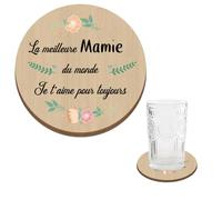 Cadeau Fete des Meres,Cadeau Mamie,Cadeau Grand Mere,Cadeau pour Mamie,Cadeaux Mamie,Cadeau pour Ca Mamie,Cadeaux pour Mamie,Dessous de Verre,Mamie Cadeau,Cadeau Mamie Noel,Cadeau Fete des Grand Mere