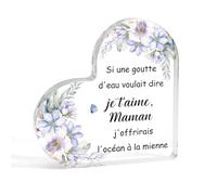 Cadeau Fete des Meres Maman Idee Cadeau pour Maman Cadeau Fete des Meres Original Cadeau Fête des Mères Acrylique Cadeau Anniversaire Maman Cadeau Beau Mere Merci Cadeau Futur Maman Cadeau Noel