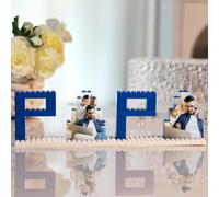 Cadeau Fete des Peres Bloc de Construction Personnalisé Papa Cadeaux Fete des Pere Brique de Construction Personnalisée avec Photo Cadeau Personnalisé pour Anniversaire Noël