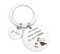 Cadeau Fête Des Pères Porte-Clés Cadeau Papa Cadeau De Noel Pour Papa Porte Clés De Papa Cadeau Pour Papa Cadeau Anniversaire Papa Cadeaux Homme Petit Papa Noel Cadeau Noel Papa