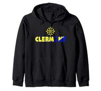 Cadeau Fierté Rugby Clermont Supporter Joueur Jaune Et Bleu Sweat à Capuche