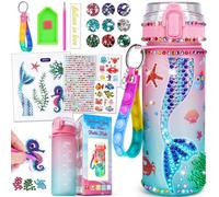 Cadeau Fille 5 6 7 8 9 Ans, Activites Manuelles pour Enfants 4-12 Ans Gourde Fille Licorne Jouet Kits de Loisirs Créatifs Bricolage Gourde Enfant Anti Fuite Anniversaire Cadeau pour 6-8-10 Ans Ado