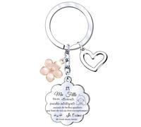 Cadeau Fille à Ma Fille Porte Clef Femme Idee Cadeau Ado Fille Pendentif Porte-Clés Cadeau D'anniversaire Enfant cadeau anniversaire pour ma fille cadeau fille noel