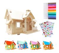 Cadeau Fille Garcon 5 6 7 8 9 10 11 12 Ans Peinture Enfant Puzzle 3D Gommettes Autocollantes Maquette En Bois A Construire Activité Manuelle Bricolage Anniversaire Malette Dessin Loisirs Créatifs Idee