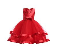 Cadeau Fille Robe de Princesse Soiree Robes Bapteme de Communion d'anniversaire du Soir Communion Anniversaire Fête Robe de Mariée Dress Filles Chic et Elegant Dresses Pas Cher 3-8 ans