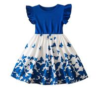 Cadeau Fille Robe de Soiree avec Bowknot Robes Bapteme de Communion d'anniversaire du Soir Communion Anniversaire Fête Robe de Mariée Dress Princesse Filles Chic et Elegant Robes 3-8 ans