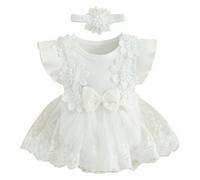 Cadeau Fille Robe de Soiree Robes Bapteme de Communion d'anniversaire du Soir Communion Anniversaire Fête Robe de Mariée Dress Princesse Filles Chic et Elegant Robes 0-2 ans