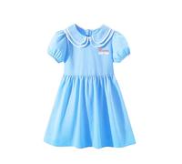 Cadeau Fille Robe Ete Enfant Robe de Princesse Robes Soiree pour La Fête Anniversaire Loisirs de Fête Pas Cher Swing Robe Filles Chic et Elegant Léger Fluide Robes Mariage Ceremonie 3-14 Ans