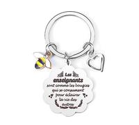Cadeau Fin D'année pour Maîtresse, Porte-clef pour Professeur, Atsem et Maître D'école - Merci