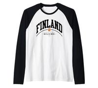 Cadeau Finlande Drapeau Finlandais République Finlande ami Finlandais Manche Raglan