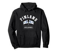 Cadeau Finlande Helsinki Drapeau Finlandais République de Finlande Sweat à Capuche