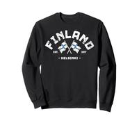 Cadeau Finlande Helsinki Drapeau Finlandais République de Finlande Sweatshirt