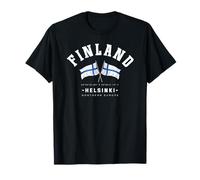 Cadeau Finlande Helsinki Drapeau Finlandais République de Finlande T-Shirt