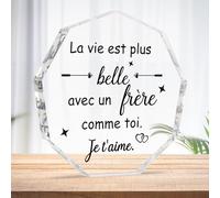 Cadeau Frere Noel Cadeau Frere Original Ornement Acrylique Cadeau pour Son Frère Cadeau pour Frere Adulte Cadeau Grand Frere Cadeau Frere et Soeur Cadeaux Frere Cadeau Petit Frere Cadeau Anniversaire