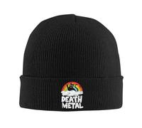 Cadeau Funny Death Metal Cat Rainbow Heavy Metal Bonnet Chaud tricoté Bonnet en Maille Hiver Skullies Beanies Hip Hop Casquettes pour Unisexe