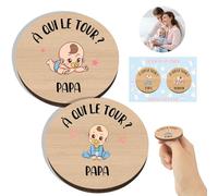 Cadeau Futur Papa Cadeau Future Maman Cadeaux Naissance Pour Nouveaux Parents Pièce De Décision En Bois Pour Nouveaux Parents Bapteme Porte-clés Cadeaux Naissance Fille Garcon Naissance Femme Enceinte