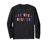 Cadeau Futur président pour garçon Fille Petit Patron Manche Longue