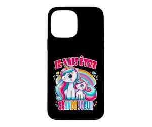 Cadeau Future Grande Soeur Drôle Annonce Licorne Bêtises Coque pour iPhone 13 Pro Max