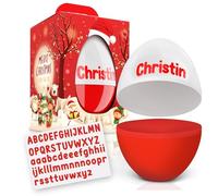 Cadeau géant au chocolat pour Noël et la Saint-Nicolas avec feuille d'autocollants DIY à personnaliser - Emballage cadeau créatif à remplir avec du chocolat, des jouets, des cadeaux personnalisés