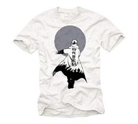 Cadeau Geek Homme - Anime Comic Tee Shirt - Gadget Manga Blanc XXXXL