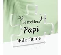 Cadeau Grand Pere Cadeau Papy Cadeau Papy Anniversaire Acrylique Bloc Puzzle Cadeaux Pour Grand-Pere Cadeau Fête Des Grands Pères Cadeau Anniversaire Papy Cadeau Fete Des Grand Pere Cadeau Noël Papy