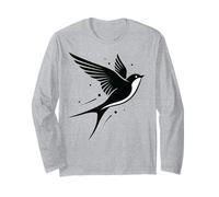 Cadeau Graphique d'hirondelle Volante pour Les Amateurs d'oiseaux pour Homme et Femme Manche Longue