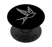 Cadeau Graphique d'hirondelle Volante pour Les Amateurs d'oiseaux pour Homme et Femme PopSockets PopGrip Adhésif