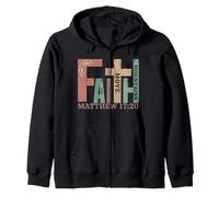 Cadeau Graphique Vintage Faith Matthew 17:20 Move Mountains Sweat à Capuche