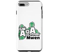 Cadeau Guadeloupe Gwada Ti Papiyon an Mwen - Humour Créole Coque pour iPhone 7 Plus/8 Plus