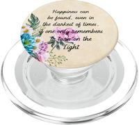 Cadeau Happiness Can be Find Even in The Darkest of Times PopSockets PopGrip pour MagSafe